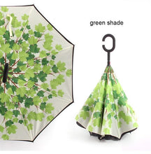 Load image into Gallery viewer, C Handle Windproof Reverse Folding Umbrella