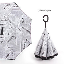 Load image into Gallery viewer, C Handle Windproof Reverse Folding Umbrella