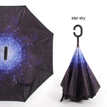 Load image into Gallery viewer, C Handle Windproof Reverse Folding Umbrella
