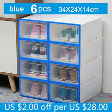 Load image into Gallery viewer, Transparent shoe box storage