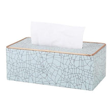Load image into Gallery viewer, Marble Golden rim Tissue Box
