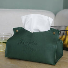 Load image into Gallery viewer, Leather Tissue Box Holder
