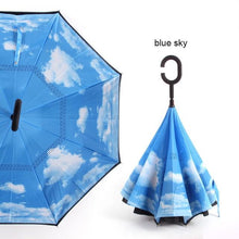 Load image into Gallery viewer, C Handle Windproof Reverse Folding Umbrella
