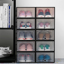 Load image into Gallery viewer, Transparent shoe box storage

