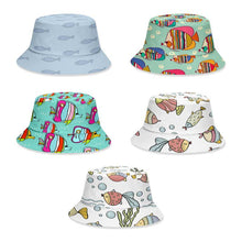 Load image into Gallery viewer, Adult Kids Summer Canvas Bucket Hat
