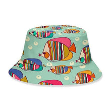 Load image into Gallery viewer, Adult Kids Summer Canvas Bucket Hat
